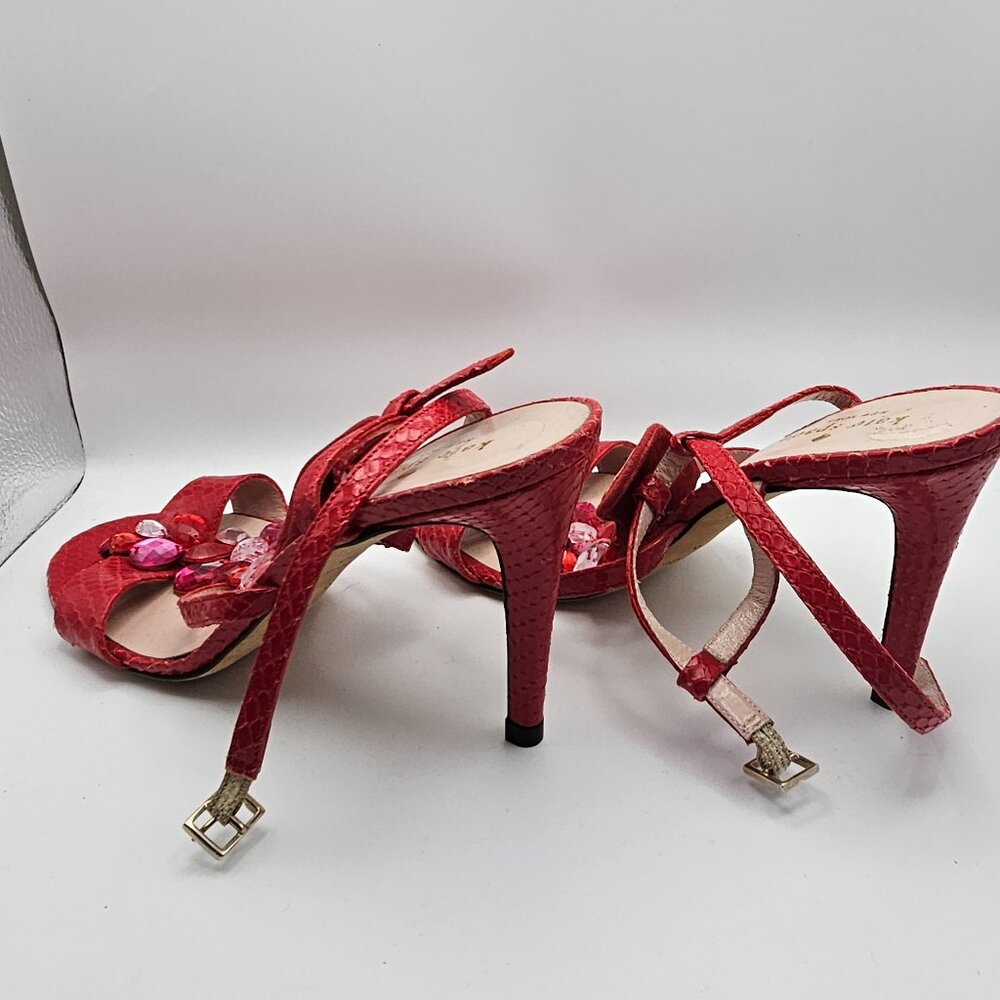 Kate Spade Idalou Parrot Stiletto Sandals – Size 8 (Made in Italy) - Picture 6 of 8